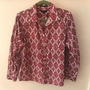 Lands End No Iron Long Sleeve Blouse